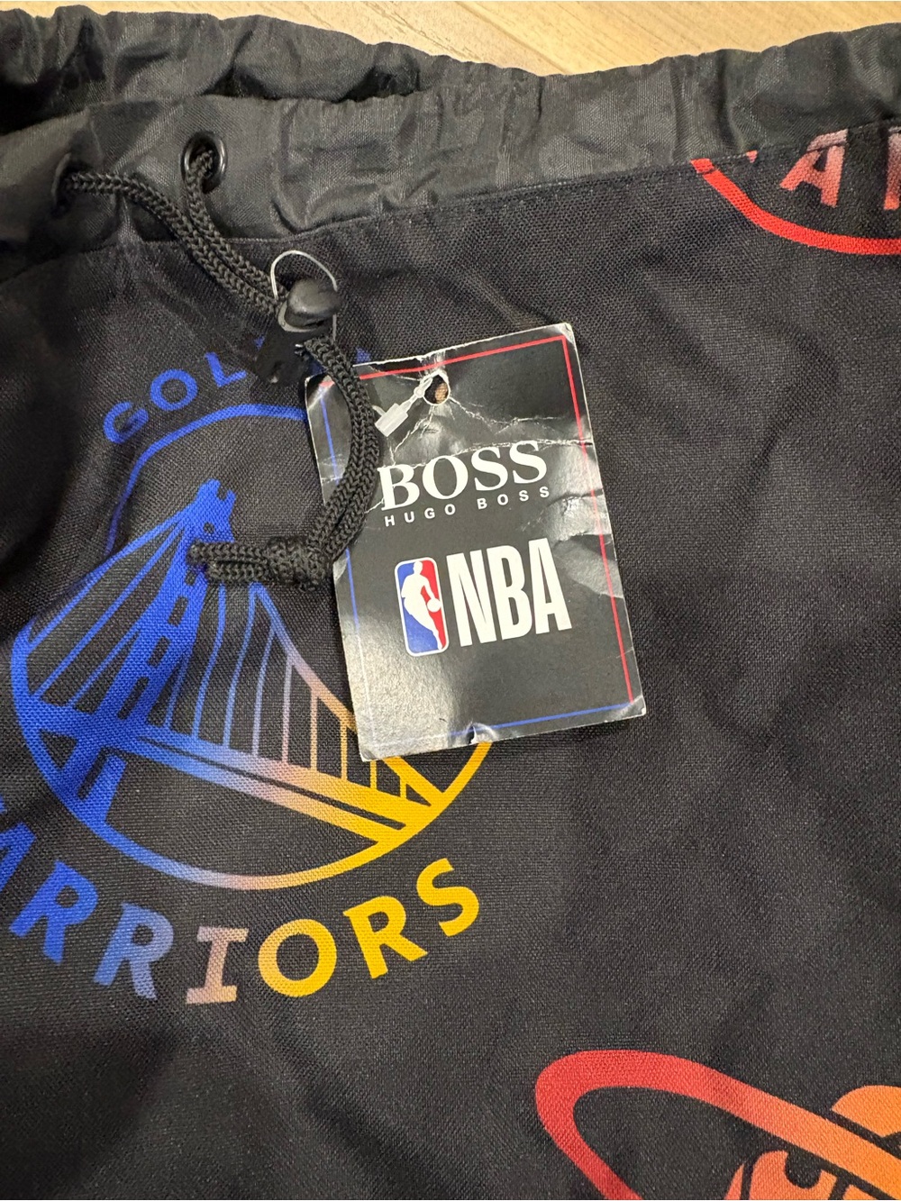 Hugo Boss Black NBA Team Logos Drawstring Backpack - Picture 2 of 6